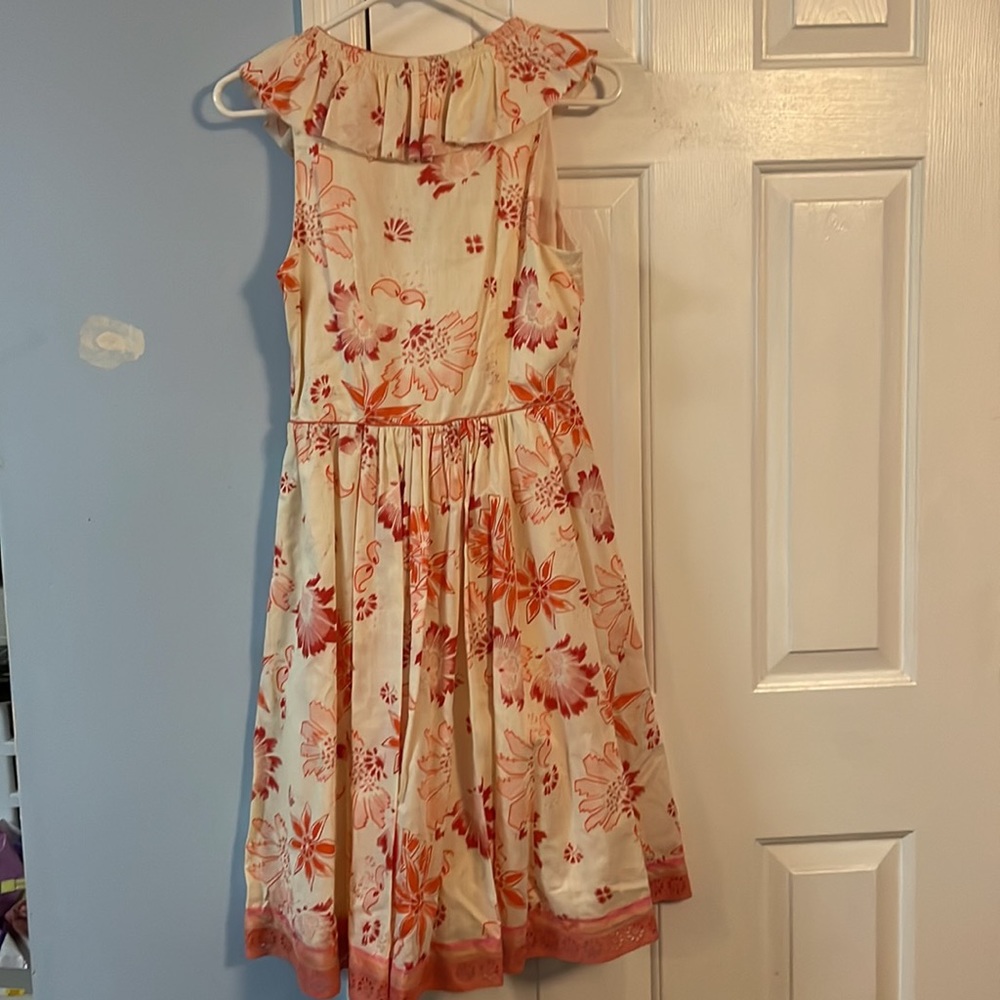 Gorgeous cotton dress with silk lining. Rebecca Taylor size 4 new without tags. - Picture 6 of 7